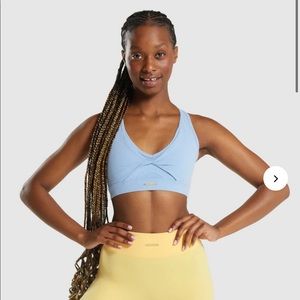 Gymshark x Whitney Mesh Sports Bra Goal Blue